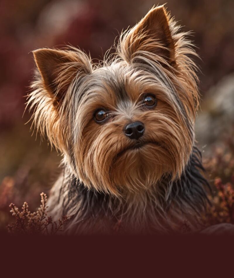 Yorkshire terrier a virÃ¡gzÃ³ hangÃ¡ban